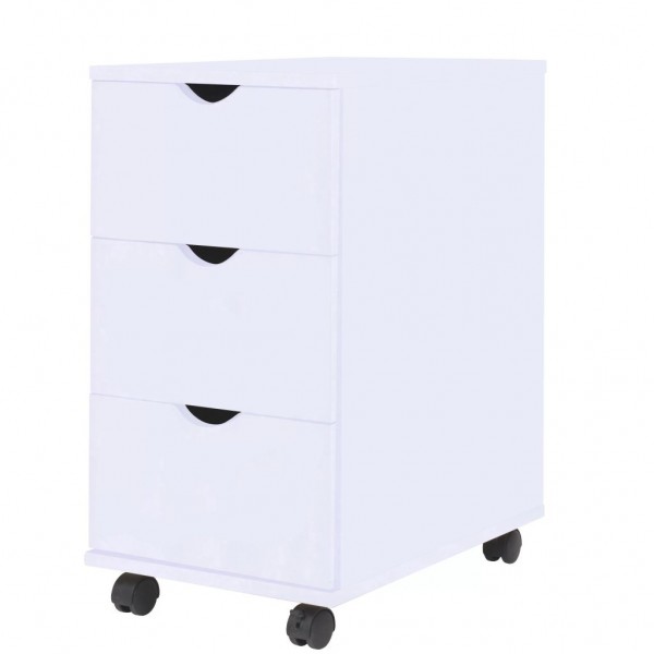 Mueble de cajones blanco 33x45x60 cm D