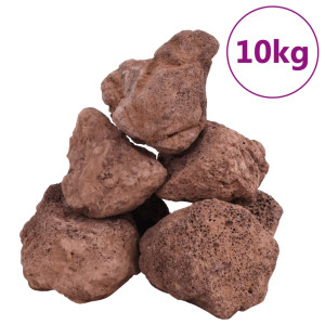 Rocas volcánicas rojas 10 kg 10-30 cm D