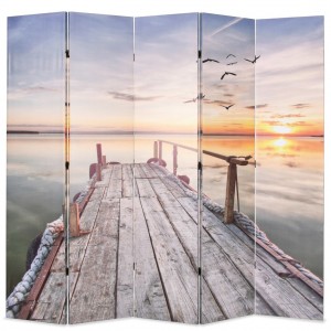 Biombo divisor dobrável 200x170 cm lago D