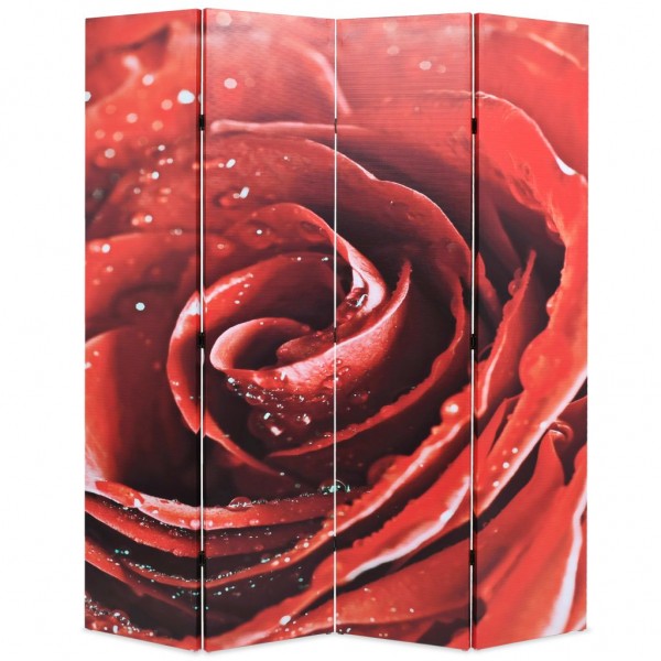 Biombo divisor plegable 160x170 cm rosa roja D