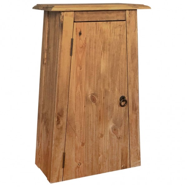 Armário de parede para banheiro em madeira maciça de pinho 42x23x70 cm D