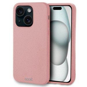 Carcasa COOL para iPhone 15 Eco Biodegradable Rosa D