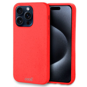 Carcaça COOL para iPhone 15 Pro Eco Biodegradável Vermelho D