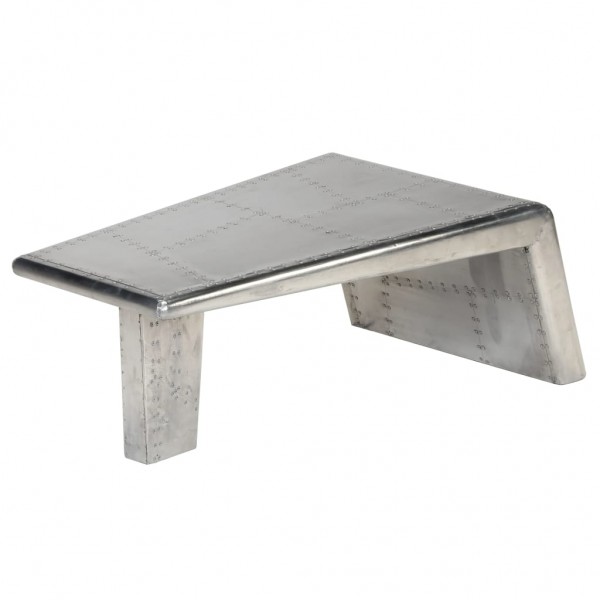 Mesa de centro estilo Aviator vintage aluminio D