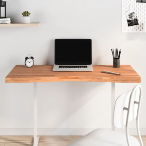 Mesa de escritório de madeira maciça de carvalho 110x ((50-55) x4 cm D