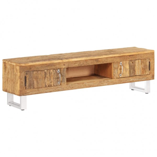 Mueble de TV madera maciza reciclada 140x30x40cm D