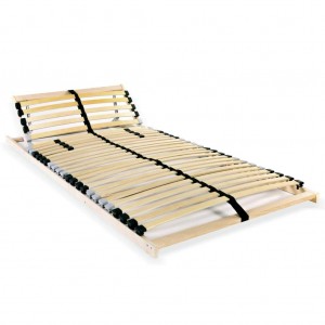 Estructura de cama de madera maciza de pino gris 160x200 cm - referencia  Mqm-3101035