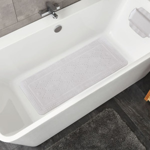 Kleine Wolke Alfombrilla de seguridad para baño Arosa gris 36x92 cm D