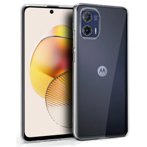 Funda COOL Silicona para Motorola Moto G73 5G (Transparente) D