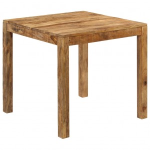 Mesa de comedor de madera maciza de mango 82x80x76 cm D