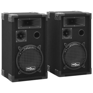 Altavoces pasivos escenario profesional hifi 2 uds 800 W negro H