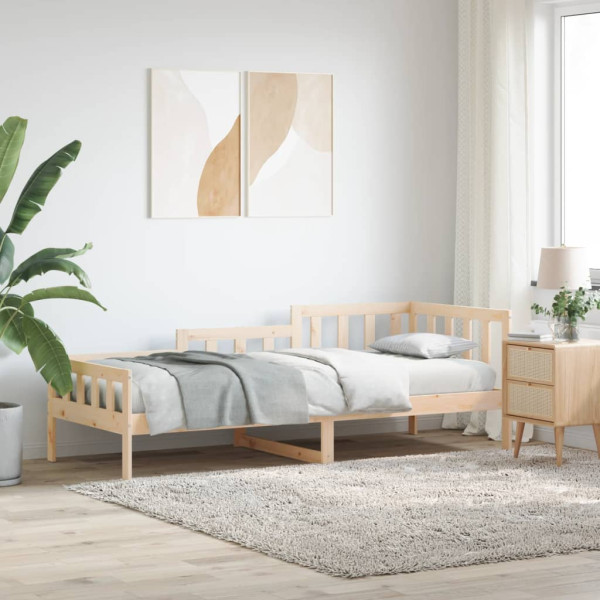Sofá cama madeira maciça de pinho 90x190 cm D