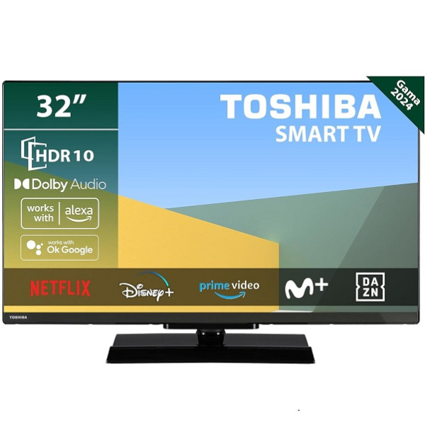 Smart TV TOSHIBA 32" LED UHD 4K 32WV3E63DG negro D