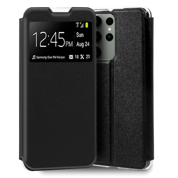 Funda COOL Flip Cover para Samsung S918 Galaxy S23 Ultra Liso Negro D