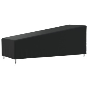 Cobertura para espreguiçadeira Oxford 420D preto 210x80x45/75 cm D