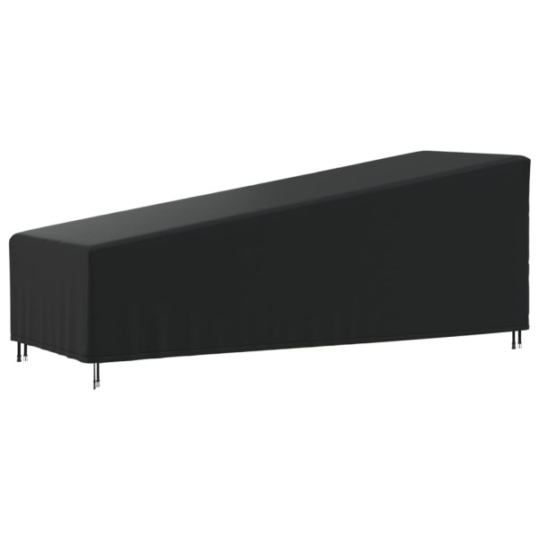 Cubierta para tumbona Oxford 420D negro 210x80x45/75 cm D