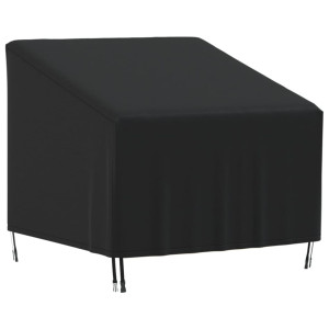 Cubierta para silla de jardín Oxford 420D negro 90x90x50/75 cm D