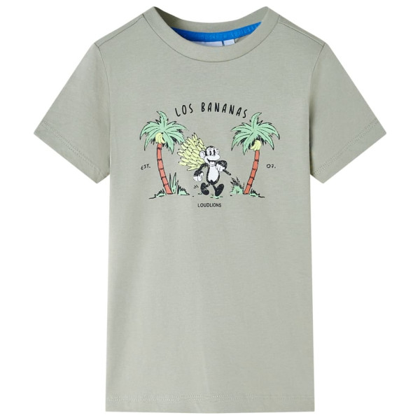 T-shirt para crianças com impressão de macaco machi claro 104 D