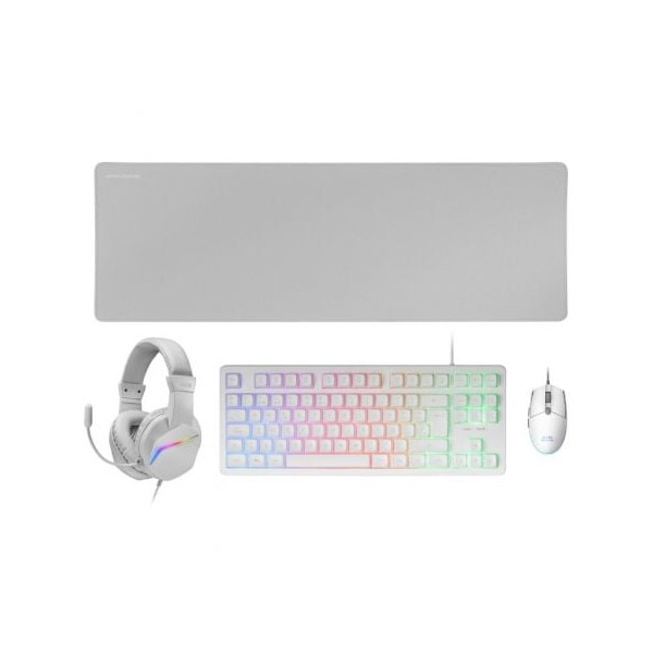 Pacote Mars Gaming MCP-RGB3W branco D