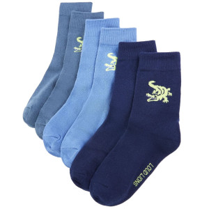 Calcetines para niños 5 pares con estampado de cocodrilo EU 23-26 D