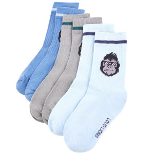 Calcetines para niños 5 pares con estampado de gorila EU 26-29 D