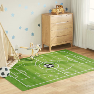 Almofada infantil lavável antideslizante campo de futebol 160x230 cm D