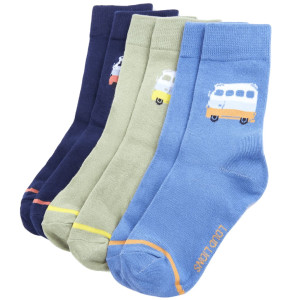 Calcetines para niños 5 pares con estampado de autobús EU 30-34 D