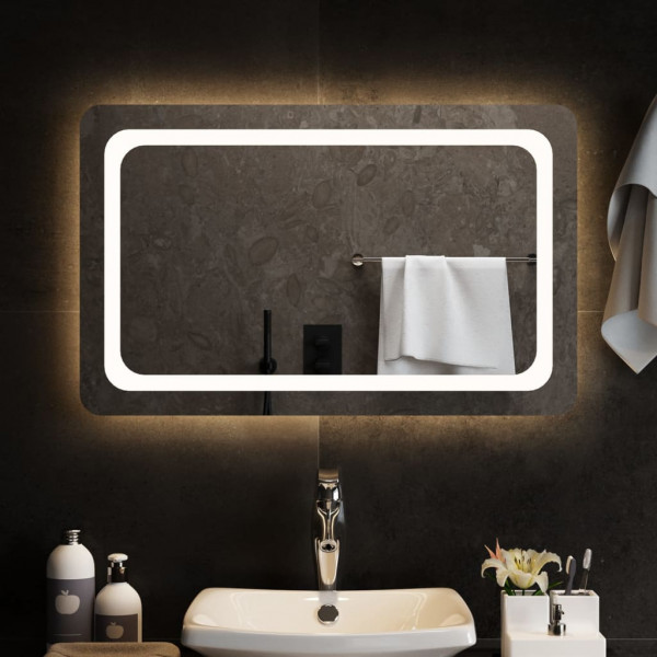 Espelho de banheiro com LED 80x50 cm D