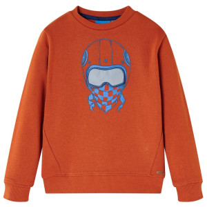 Sudadera para niños color teja claro 104 D