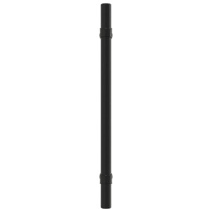 Tiradores para armarios 10 uds acero inoxidable negro 160 mm D