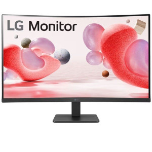 Monitor LG 31.5" VA FHD curvo 32MR50CB negro D