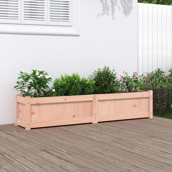 Jardinera madera maciza de abeto Douglas 150x31x31 cm D