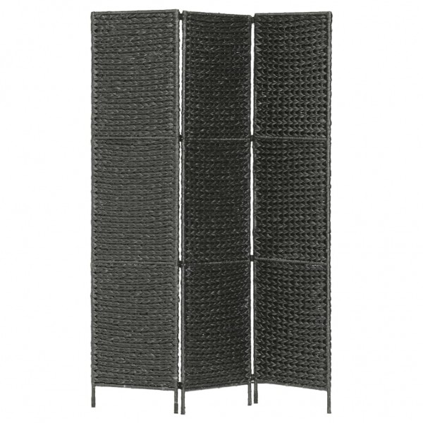 Biombo divisor 3 paneles jacinto de agua negro 116x160 cm D