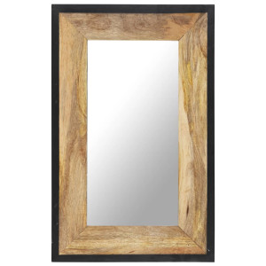 Espejo de madera maciza de mango 80x50 cm D