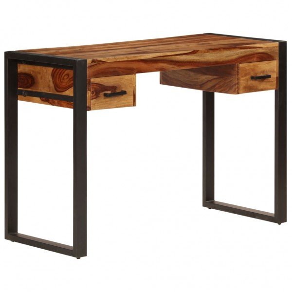 Escritorio con 2 cajones madera maciza de sheesham 110x50x77 cm D