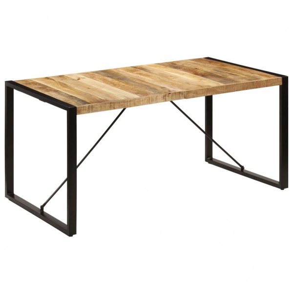 Mesa de jantar 160x80x75 cm madeira maciça de mangue D