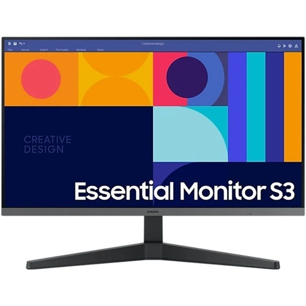 Monitor SAMSUNG Essential S3 24" IPS S24C330GAU negro D