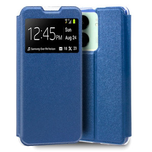 Funda COOL Flip Cover para Xiaomi Redmi 13C / Poco C65 Liso Azul D