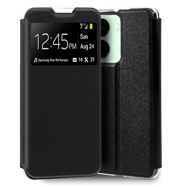 Funda COOL Flip Cover para Xiaomi Redmi 13C / Poco C65 Liso Negro D