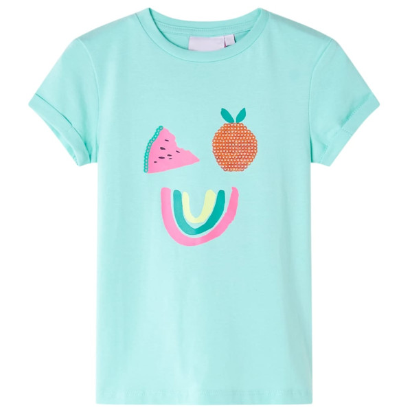 Camiseta para niños menta claro 104 D