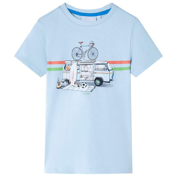 Camiseta para niños azul claro 104 D