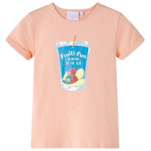 Camiseta infantil naranja claro 140 D