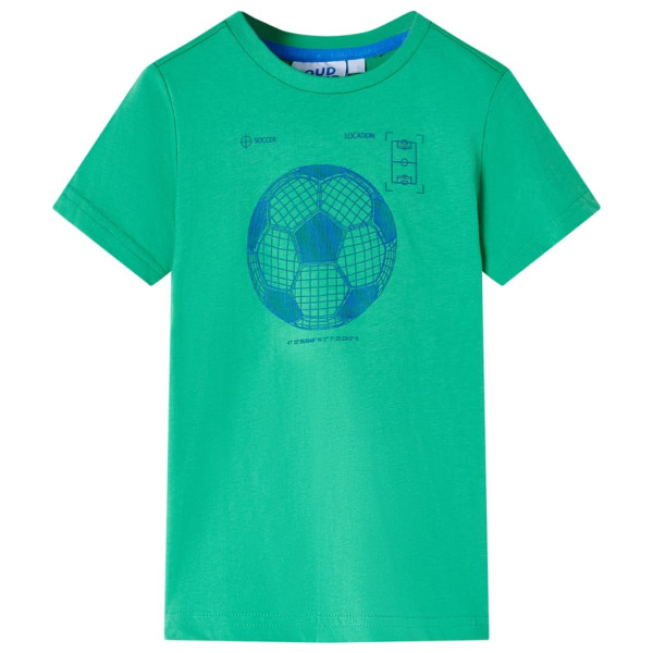 Camiseta para niños verde 140 D