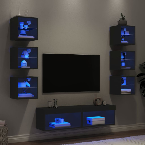Mesa TV Salon,Mueble de TV hierro y madera contrachapada 105x30x45