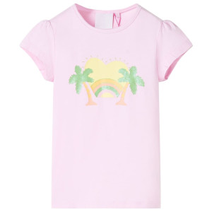 T-shirt infantil rosa claro 104 D