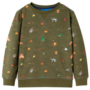 Sudadera para niños caqui 116 D