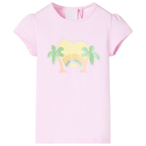 Camiseta infantil rosa claro 92 D