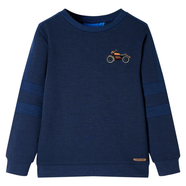 Sudadera infantil azul marino mélange 116 D