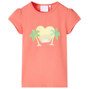 Camiseta infantil color coral 140 D