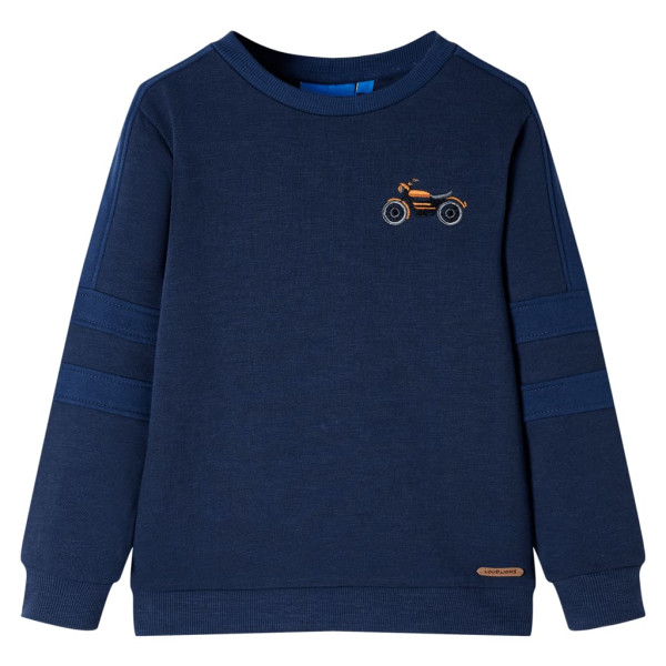 Sudadera infantil azul marino mélange 104 D